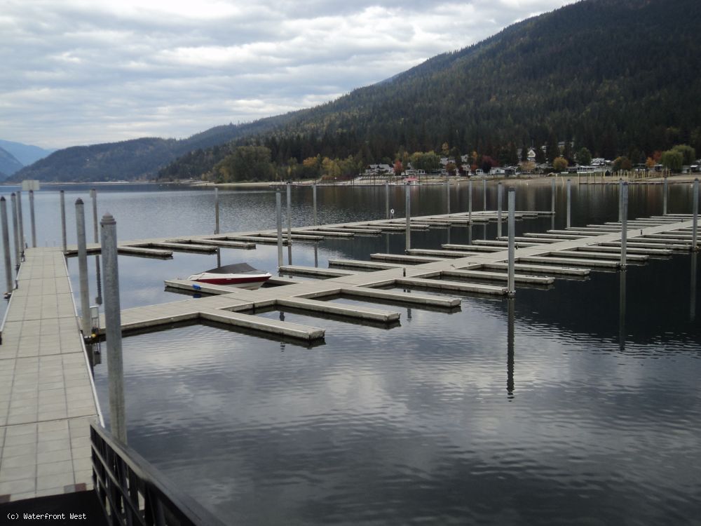 Fully Serviced Waterfront lot for sale at Mara Lake B.C. 15 km South of Sicamous off Highway 97A.