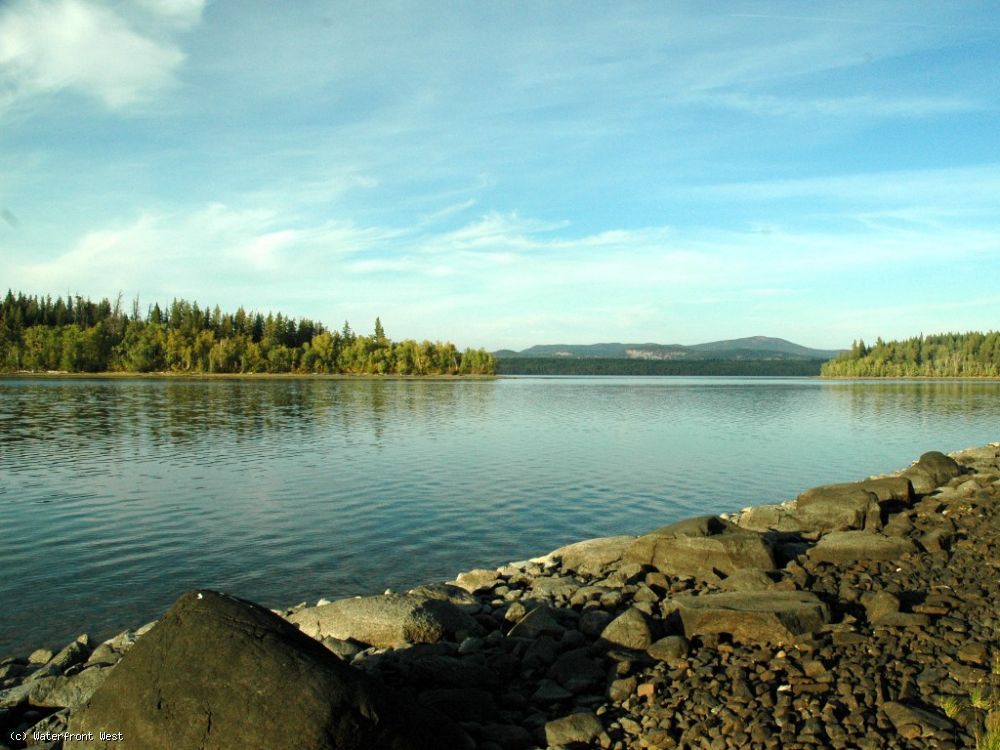 5.4 Acre Lot with 531 ft Lakefront on Baynes Island in Stuart Lake