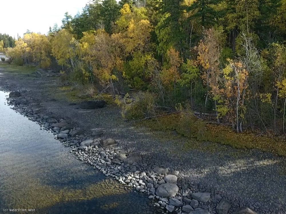 5.4 Acre Lot with 531 ft Lakefront on Baynes Island in Stuart Lake