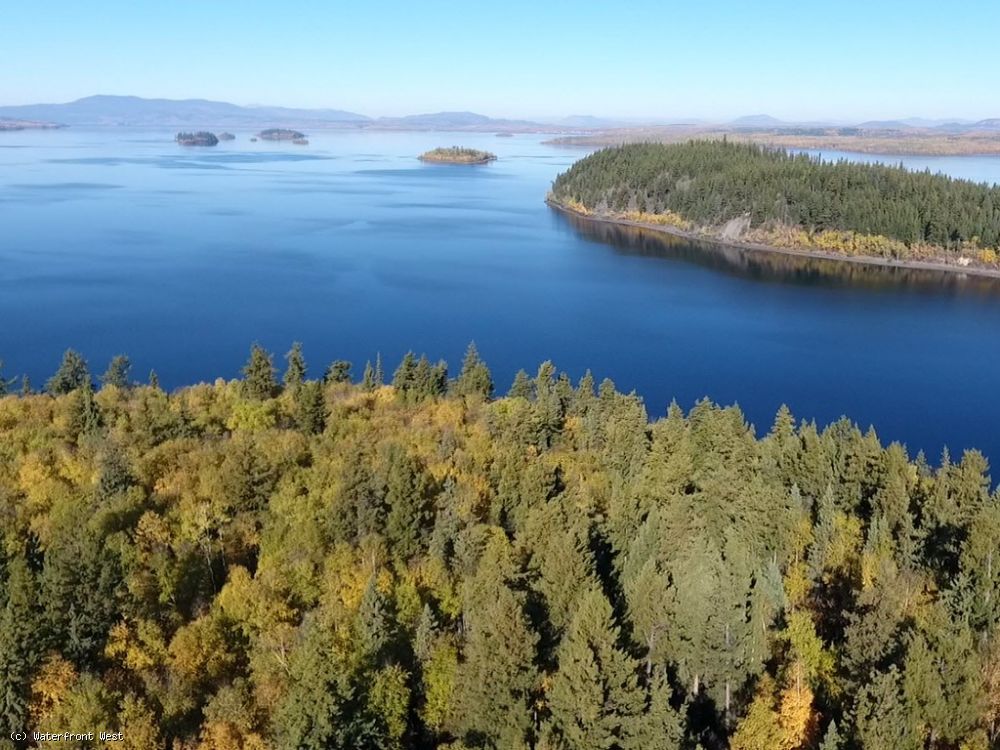 5.4 Acre Lot with 531 ft Lakefront on Baynes Island in Stuart Lake